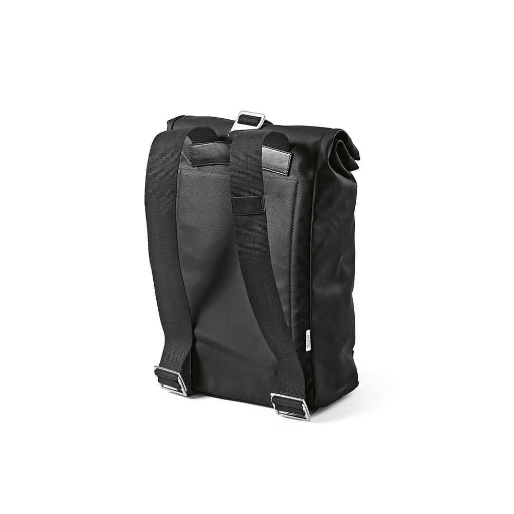 Berlin 23L Rucksak recy.Baumwolle 340gsm und rPU. Laptops bis 17" - Schwarz