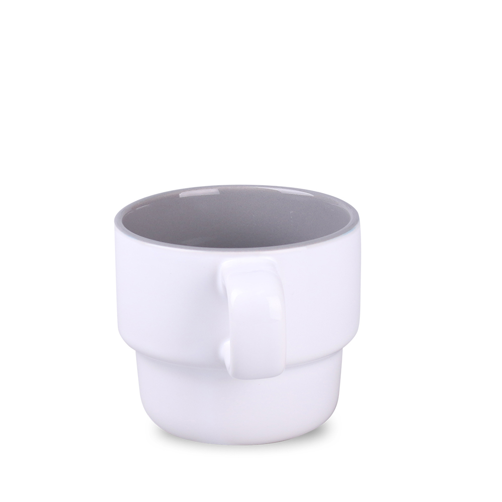 Becher Astrid Duo 230ml weiß/grau
