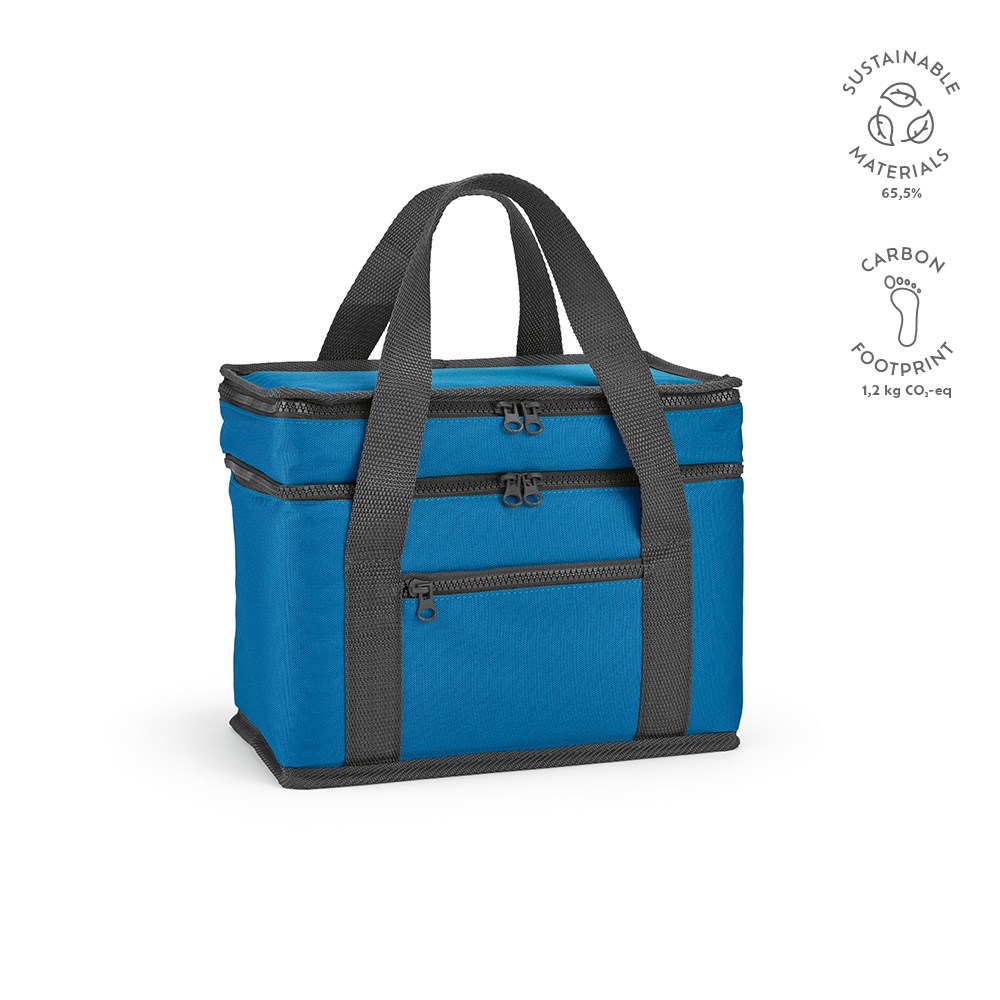 Florence L 10L Kühltasche aus rPET. Zwei Fächer und eine Fronttasche - Königsblau