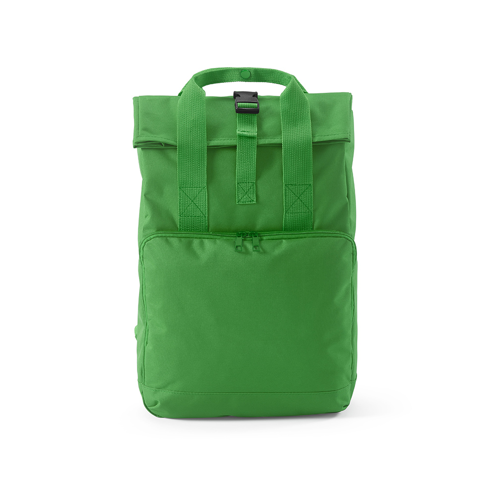 Warsaw 20L Rucksack aus rPET.Roll-Top- und Schnallenverschluss - Grün