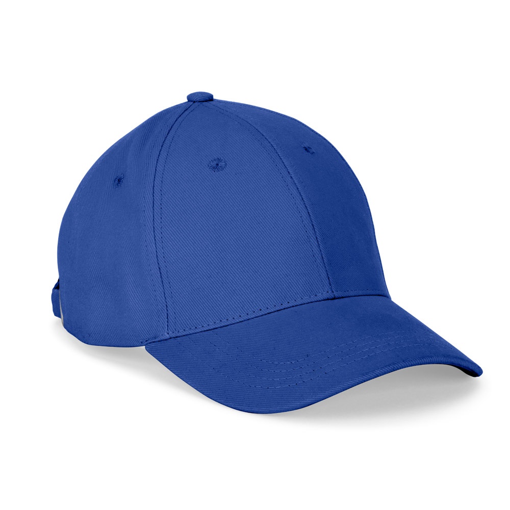 NATHAN. Kappe aus 100 % Baumwolle (260 g/m²) mit 6 Paneelen - Königsblau