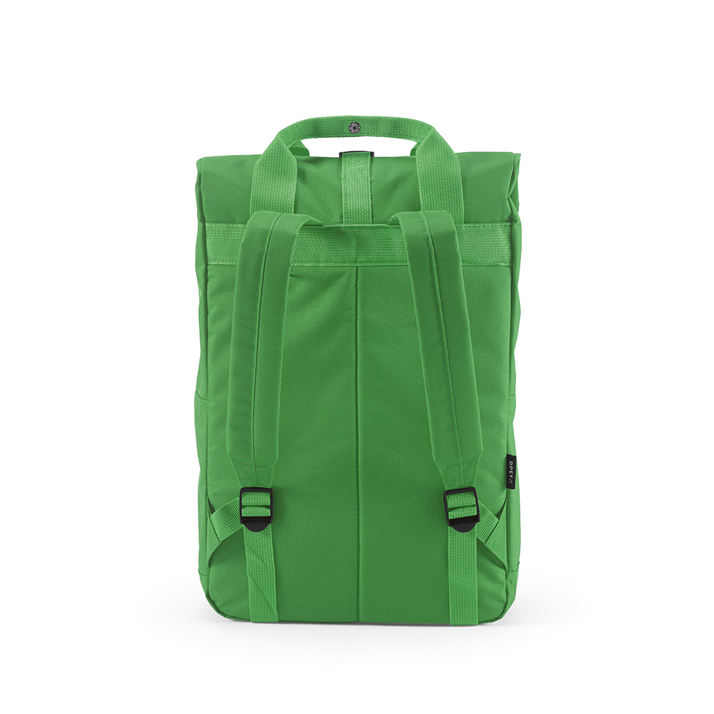 Warsaw 20L Rucksack aus rPET.Roll-Top- und Schnallenverschluss - Grün