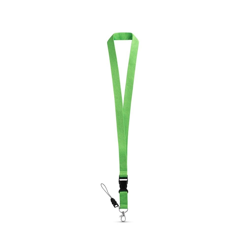ANQUETIL. Lanyard aus Polyester - hellgrün