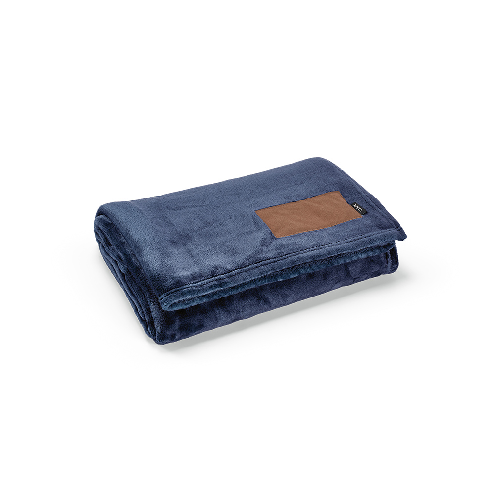 Van-Eyck Decke aus rPET (240 g/m²). Mit personalisierbarem Aufnäher
