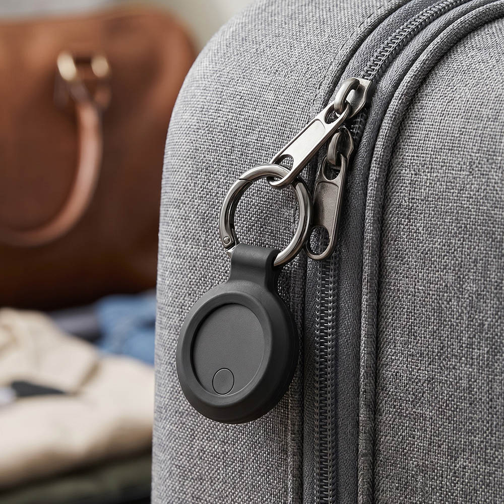 SeekTag Tracker aus rABS. Kompatibel mit Apple und Android - Schwarz