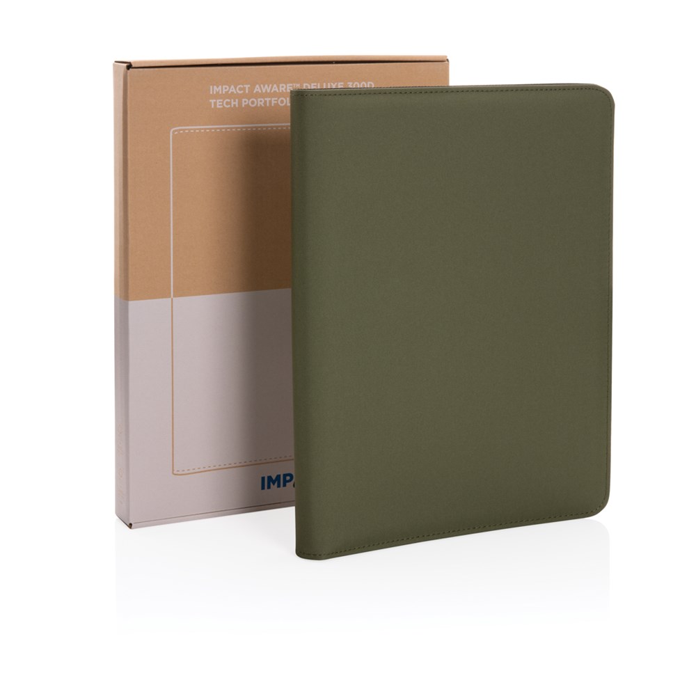 Impact Aware™ Deluxe 300D Tech Portfolio mit Reißverschluss