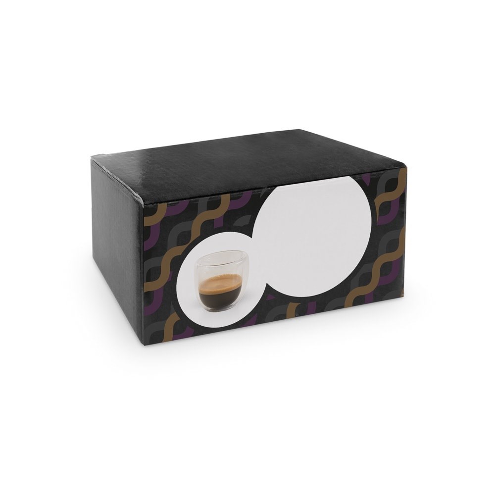 EXPRESSO. Borosilikatglas-Kaffee-Set mit 2 Gläsern