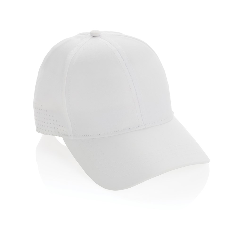 Impact AWARE™ rPET 6-Panel-Sportkappe - weiß (± PMS White)