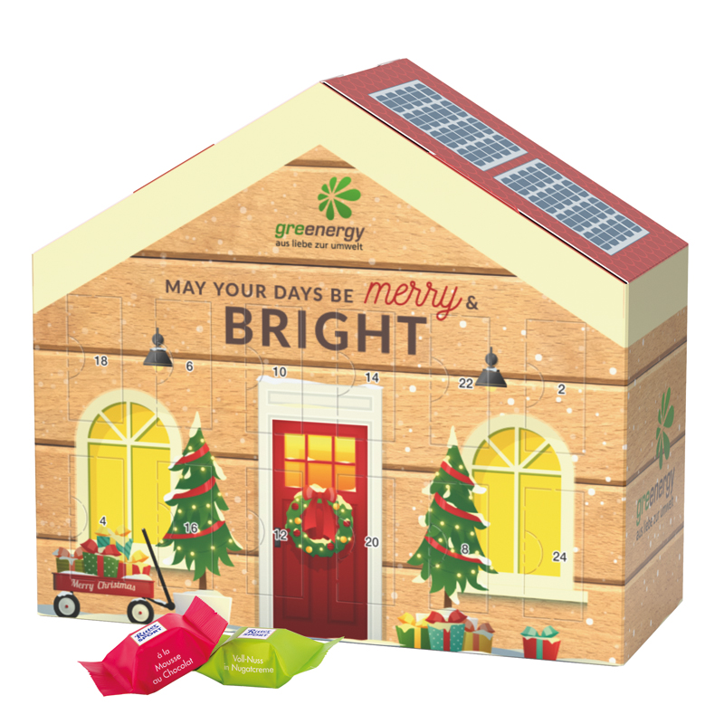 Adventskalender Haus, Ritter SPORT Schokowürfel