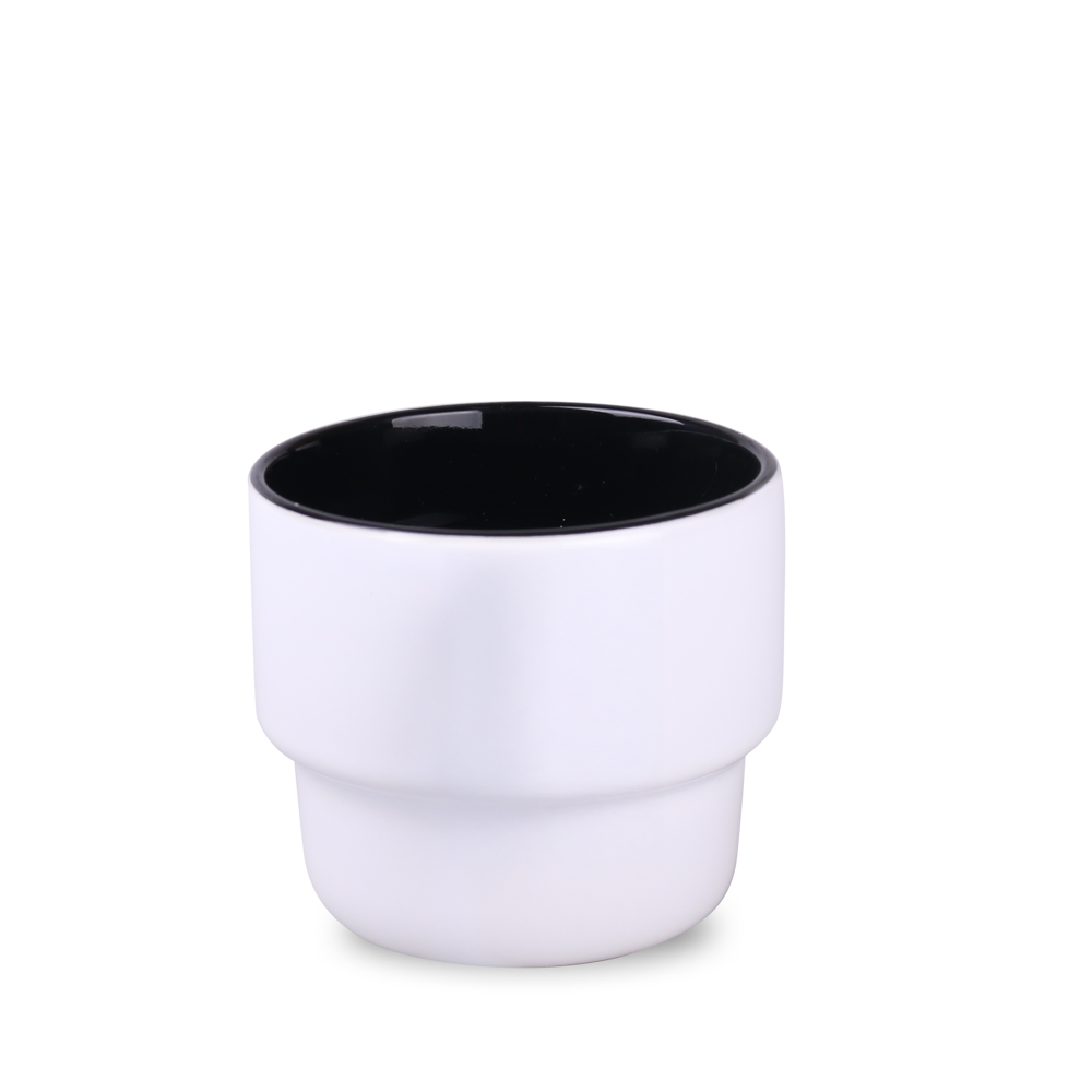 Becher Astrid Duo 230ml weiß/schwarz
